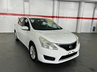 2014 Nissan Pulsar C12 ST White 1 Speed Constant Variable Hatchback.