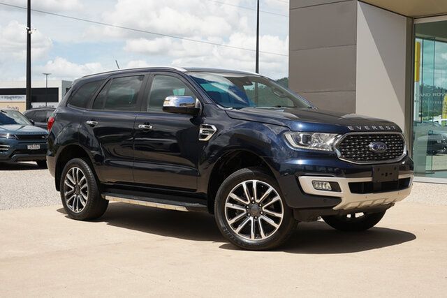 Used Ford Everest UA II 2021.25MY Titanium Townsville, 2021 Ford Everest UA II 2021.25MY Titanium Blue 10 Speed Sports Automatic SUV