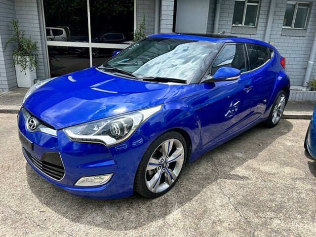 Used Hyundai Veloster FS4 Series II Coupe D-CT Clontarf, 2014 Hyundai Veloster FS4 Series II Coupe D-CT Blue 6 Speed Sports Automatic Dual Clutch Hatchback