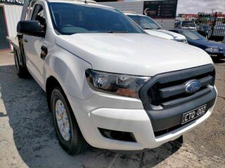 2017 Ford Ranger PX MkII MY18 XL 2.2 (4x2) White 6 Speed Manual Cab Chassis.