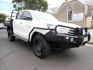 2016 Toyota Hilux GUN126R SR (4x4) White 6 Speed Automatic Dual Cab Chassis