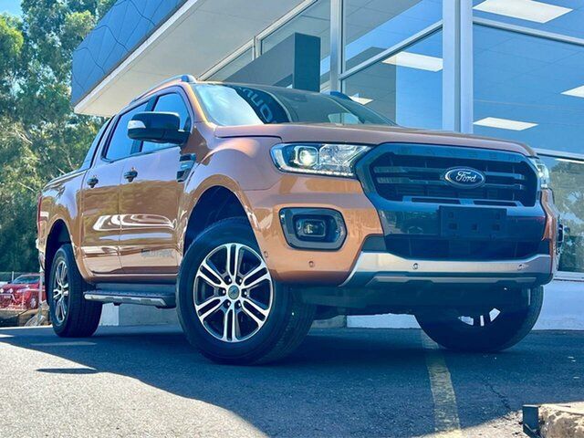 Used Ford Ranger PX MkIII 2020.75MY Wildtrak Clare, 2020 Ford Ranger PX MkIII 2020.75MY Wildtrak Orange 10 Speed Sports Automatic Double Cab Pick Up