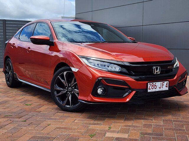 Used Honda Civic 10th Gen MY20 RS Toowoomba, 2020 Honda Civic 10th Gen MY20 RS Orange 1 Speed Constant Variable Hatchback