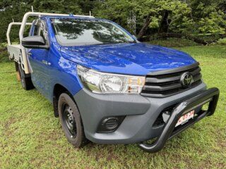 2021 Toyota Hilux TGN121R Workmate 4x2 Nebula Blue 5 Speed Manual Cab Chassis.