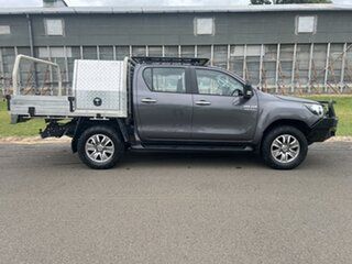 2017 Toyota Hilux GUN126R SR (4x4) Graphite 6 Speed Automatic Dual Cab Chassis.