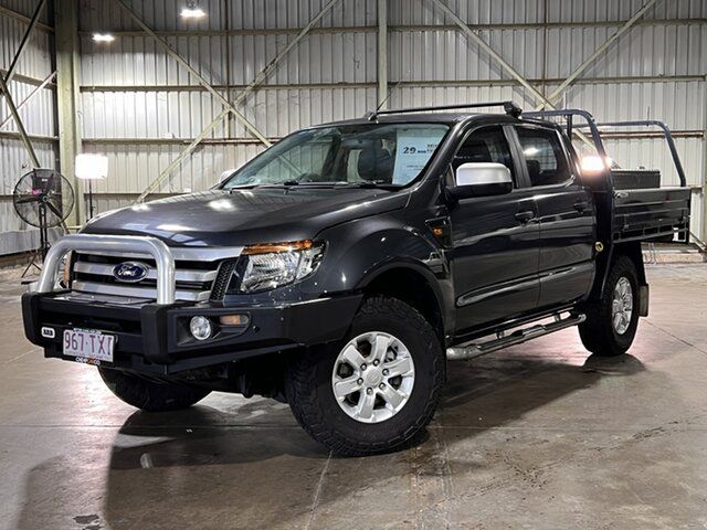 Used Ford Ranger PX XLS Double Cab Rocklea, 2014 Ford Ranger PX XLS Double Cab Grey 6 Speed Sports Automatic Utility