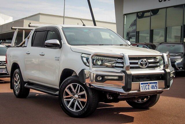Pre-Owned Toyota Hilux GUN126R SR5 Double Cab Wangara, 2017 Toyota Hilux GUN126R SR5 Double Cab Crystal Pearl 6 Speed Sports Automatic Utility