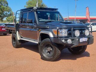 2020 Toyota Landcruiser VDJ79R GXL Double Cab Graphite 5 Speed Manual Cab Chassis.