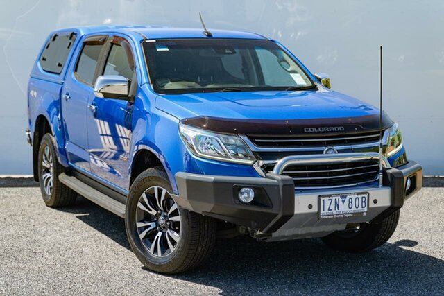Pre-Owned Holden Colorado RG MY20 LTZ Pickup Crew Cab Keysborough, 2019 Holden Colorado RG MY20 LTZ Pickup Crew Cab Blue 6 Speed Sports Automatic Utility