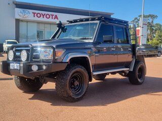 2020 Toyota Landcruiser VDJ79R GXL Double Cab Graphite 5 Speed Manual Cab Chassis
