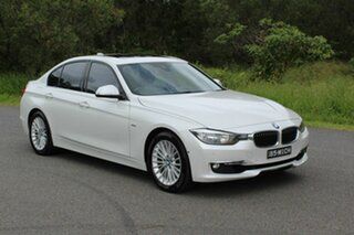 2014 BMW 3 Series F30 MY1114 320i Luxury Line White 8 Speed Sports Automatic Sedan.