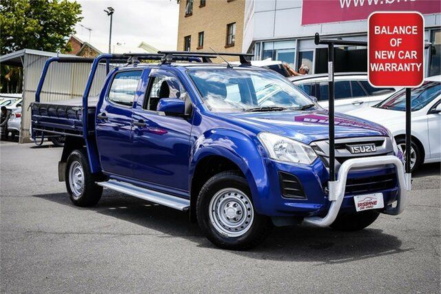 Used Isuzu D-MAX MY19 SX Crew Cab 4x2 High Ride Moorooka, 2019 Isuzu D-MAX MY19 SX Crew Cab 4x2 High Ride Blue 6 Speed Sports Automatic Cab Chassis