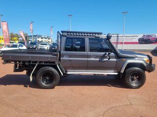 2020 Toyota Landcruiser VDJ79R GXL Double Cab Graphite 5 Speed Manual Cab Chassis.