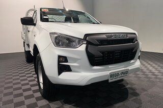 2020 Isuzu D-MAX RG MY21 SX 4x2 High Ride White 6 speed Automatic Cab Chassis.