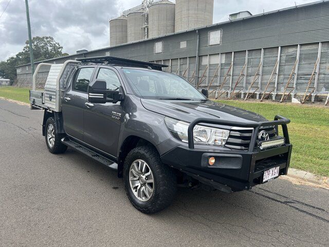 Pre-Owned Toyota Hilux GUN126R SR (4x4) Oakey, 2017 Toyota Hilux GUN126R SR (4x4) Graphite 6 Speed Automatic Dual Cab Chassis