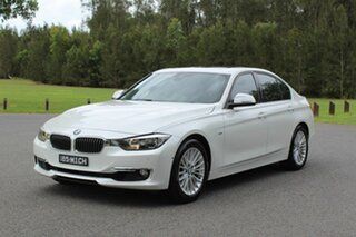2014 BMW 3 Series F30 MY1114 320i Luxury Line White 8 Speed Sports Automatic Sedan.