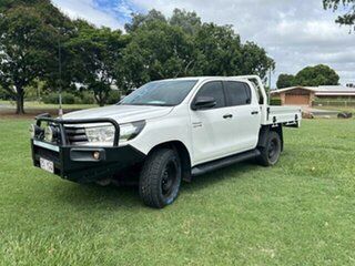 2017 Toyota Hilux GUN126R MY17 SR (4x4) White 6 Speed Automatic Dual Cab Chassis