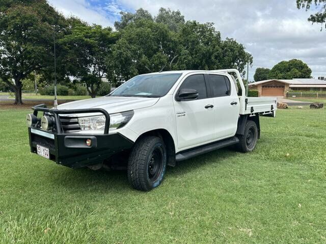Used Toyota Hilux GUN126R MY17 SR (4x4) Emerald, 2017 Toyota Hilux GUN126R MY17 SR (4x4) White 6 Speed Automatic Dual Cab Chassis