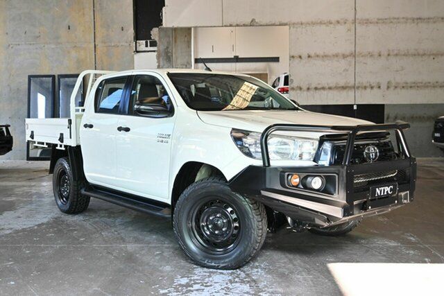 Used Toyota Hilux GUN126R SR Double Cab North Melbourne, 2019 Toyota Hilux GUN126R SR Double Cab White 6 Speed Sports Automatic Cab Chassis