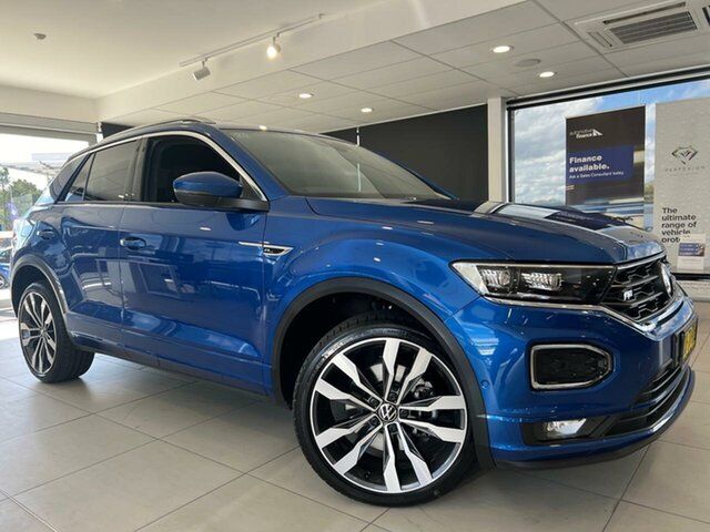 Used Volkswagen T-ROC A11 MY21 140TSI DSG 4MOTION Sport Belconnen, 2021 Volkswagen T-ROC A11 MY21 140TSI DSG 4MOTION Sport Blue 7 Speed Sports Automatic Dual Clutch
