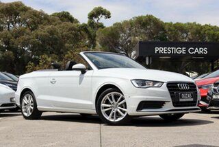 2014 Audi A3 8V MY15 Attraction S Tronic White 7 Speed Sports Automatic Dual Clutch Cabriolet.