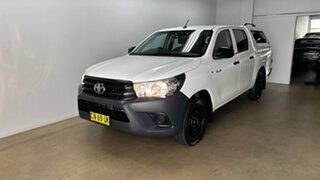 2017 Toyota Hilux TGN121R Workmate White 6 Speed Automatic Dual Cab Utility