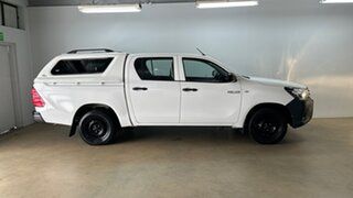 2017 Toyota Hilux TGN121R Workmate White 6 Speed Automatic Dual Cab Utility.