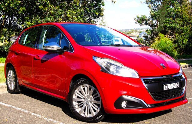 Used Peugeot 208 A9 MY17 Allure Brookvale, 2017 Peugeot 208 A9 MY17 Allure Red 6 Speed Automatic Hatchback