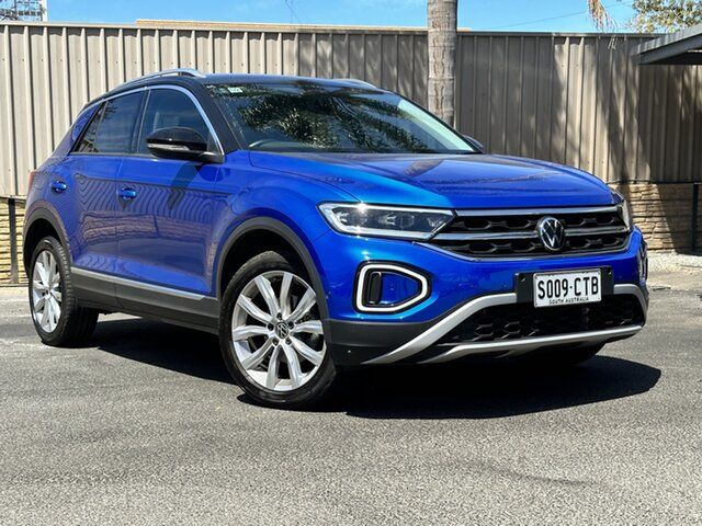 Used Volkswagen T-ROC D11 MY23 110TSI Style St Marys, 2022 Volkswagen T-ROC D11 MY23 110TSI Style Ravenna Blue 8 Speed Sports Automatic Wagon
