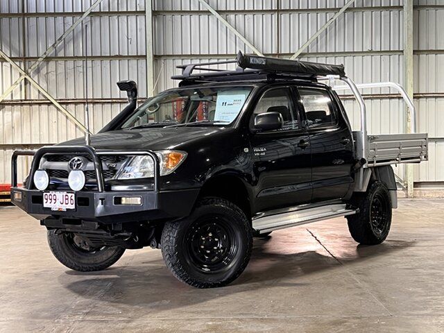 Used Toyota Hilux GGN25R MY08 SR Rocklea, 2008 Toyota Hilux GGN25R MY08 SR Black 5 Speed Manual Utility