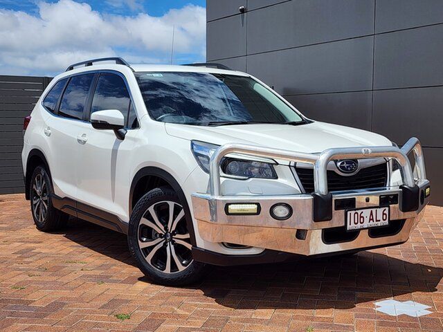 Used Subaru Forester S5 MY21 2.5i Premium CVT AWD Toowoomba, 2020 Subaru Forester S5 MY21 2.5i Premium CVT AWD White 7 Speed Constant Variable Wagon