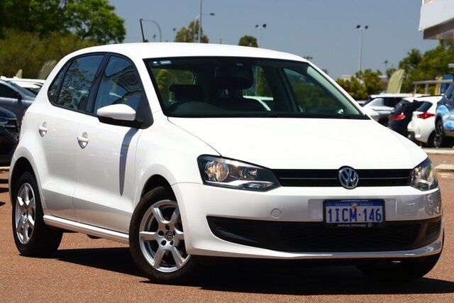 Used Volkswagen Polo 6R MY13 77TSI DSG Comfortline Cannington, 2012 Volkswagen Polo 6R MY13 77TSI DSG Comfortline Pure White 7 Speed Sports Automatic Dual Clutch