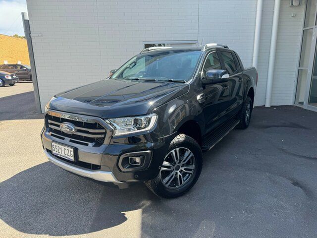 Used Ford Ranger PX MkIII 2021.75MY Wildtrak Elizabeth, 2022 Ford Ranger PX MkIII 2021.75MY Wildtrak Black 10 Speed Sports Automatic Double Cab Pick Up