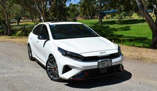 2021 Kia Cerato BD MY21 GT DCT Clear White 7 Speed Sports Automatic Dual Clutch Hatchback.