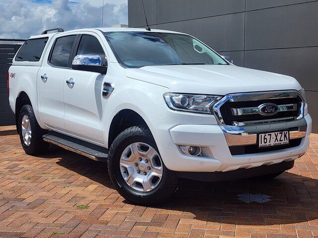 Used Ford Ranger PX MkII 2018.00MY XLT Double Cab Toowoomba, 2017 Ford Ranger PX MkII 2018.00MY XLT Double Cab White 6 Speed Sports Automatic Utility
