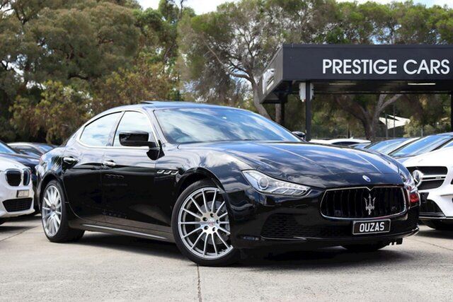 Used Maserati Ghibli M157 MY15 Balwyn, 2015 Maserati Ghibli M157 MY15 Black 8 Speed Sports Automatic Sedan