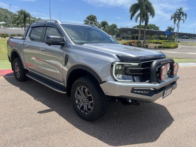 Demo Ford Ranger PY 2024.00MY Wildtrak Townsville, 2023 Ford Ranger PY 2024.00MY Wildtrak Aluminium 10 Speed Sports Automatic Double Cab Pick Up