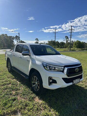Pre-Owned Toyota Hilux GUN126R SR5 Double Cab Chinchilla, 2020 Toyota Hilux GUN126R SR5 Double Cab Glacier White 6 Speed Sports Automatic Utility