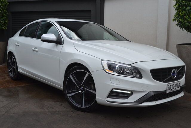 Used Volvo S60 F Series MY15 T5 Adap Geartronic R-Design Fullarton, 2015 Volvo S60 F Series MY15 T5 Adap Geartronic R-Design White 8 Speed Sports Automatic Sedan