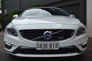 2015 Volvo S60 F Series MY15 T5 Adap Geartronic R-Design White 8 Speed Sports Automatic Sedan.