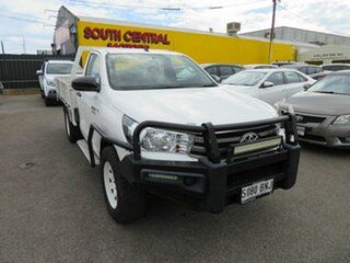 2017 Toyota Hilux GUN126R SR (4x4) White 6 Speed Automatic Cab Chassis.