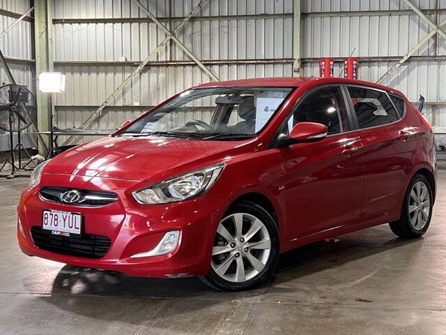 Used Hyundai Accent RB Elite Rocklea, 2011 Hyundai Accent RB Elite Red 4 Speed Sports Automatic Hatchback