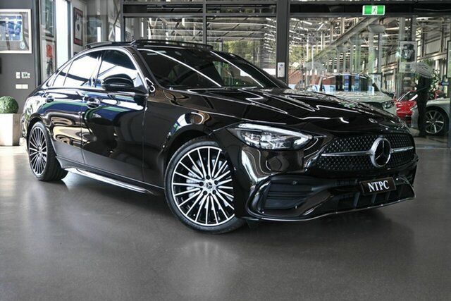 Used Mercedes-Benz C-Class W206 804MY C300 9G-Tronic North Melbourne, 2023 Mercedes-Benz C-Class W206 804MY C300 9G-Tronic Black 9 Speed Sports Automatic Sedan