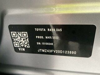 2022 Toyota RAV4 Mxaa52R GX (2WD) Silver Continuous Variable Wagon