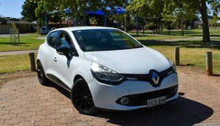 2014 Renault Clio IV B98 Expression EDC White 6 Speed Sports Automatic Dual Clutch Hatchback.