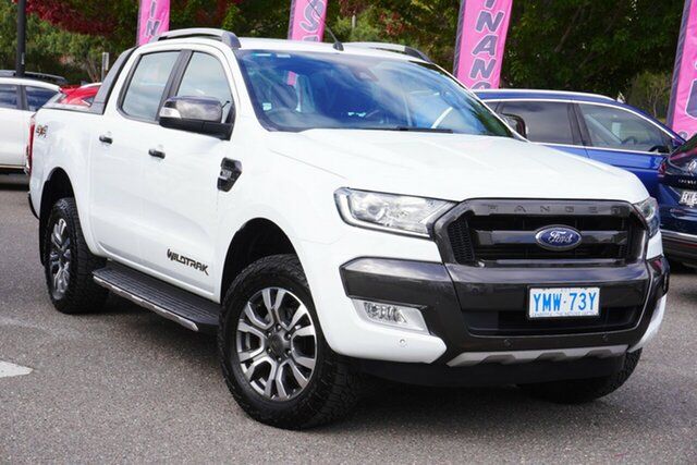 Used Ford Ranger PX MkII 2018.00MY Wildtrak Double Cab Phillip, 2018 Ford Ranger PX MkII 2018.00MY Wildtrak Double Cab White 6 Speed Sports Automatic Utility