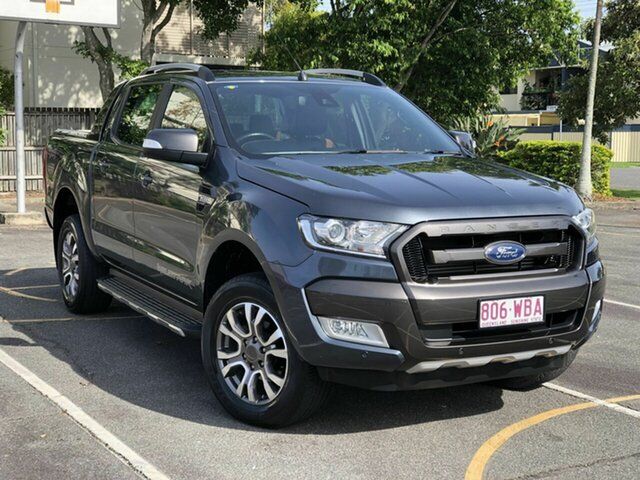 Used Ford Ranger PX MkII Wildtrak Double Cab Chermside, 2015 Ford Ranger PX MkII Wildtrak Double Cab Grey 6 Speed Sports Automatic Utility