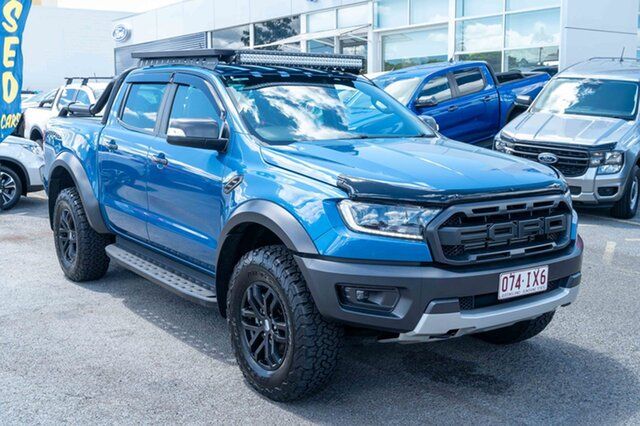 Used Ford Ranger PX MkIII 2020.25MY Raptor Springwood, 2020 Ford Ranger PX MkIII 2020.25MY Raptor Performance Blue 10 Speed Sports Automatic