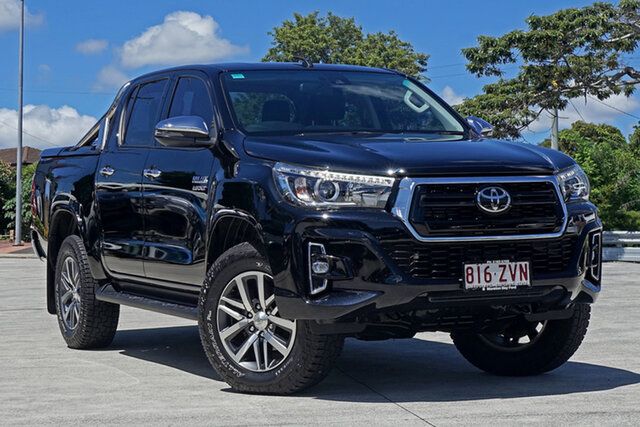 Used Toyota Hilux GUN126R SR5 Double Cab Capalaba, 2020 Toyota Hilux GUN126R SR5 Double Cab Attitude Black 6 Speed Sports Automatic Utility