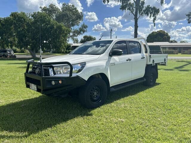 Used Toyota Hilux GUN126R MY17 SR (4x4) Emerald, 2018 Toyota Hilux GUN126R MY17 SR (4x4) White 6 Speed Automatic Dual Cab Chassis
